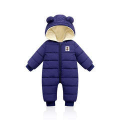 Baby Winter Fleece Onesie Snowsuit Warm Cozy Infant Coverall