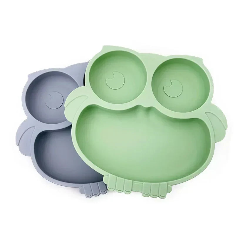 Baby Suction Plate Toddler Non Slip Feeding Dish Spill Proof Bowl