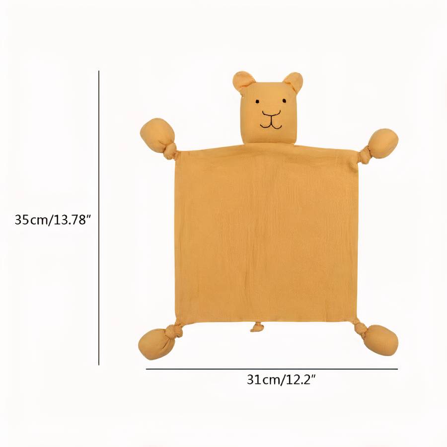 Baby Plush Bear Lovey Comforter Soft Security Blanket for Infants