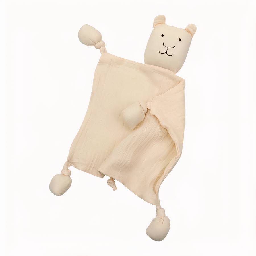 Baby Plush Bear Lovey Comforter Soft Security Blanket for Infants