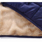 Dark Blue Baby Boys Puffer Jacket with Quilted Velvet Lining Toddler Warm Coat