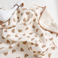 Baby Brown Bear Blanket Soft Cozy Baby Throw Plush Teddy Bear Bedding