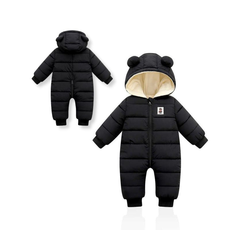 Baby Winter Fleece Onesie Snowsuit Warm Cozy Infant Coverall
