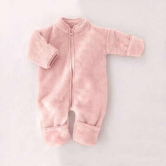 Soft Fleece Romper for Newborn Baby Girls and Boys