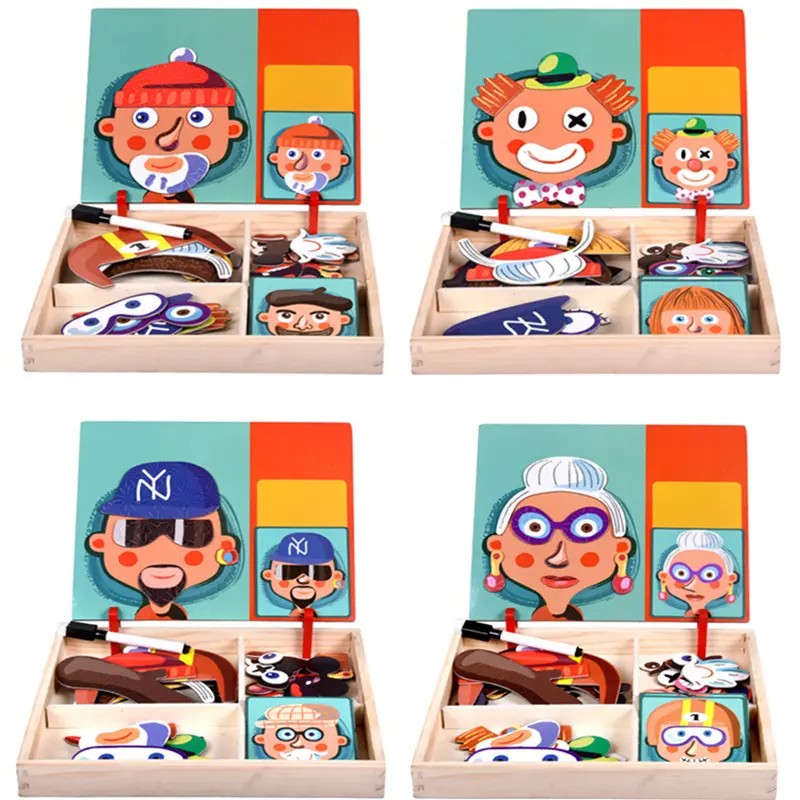 Montessori Magnetic Puzzle for Kids Educational Learning Toy