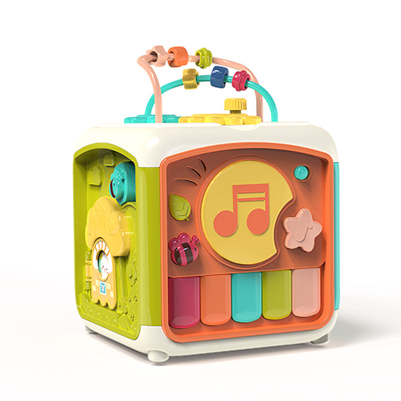 Montessori 7-in-1 Baby Activity Cube Developmental Toy for Infants and Toddlers