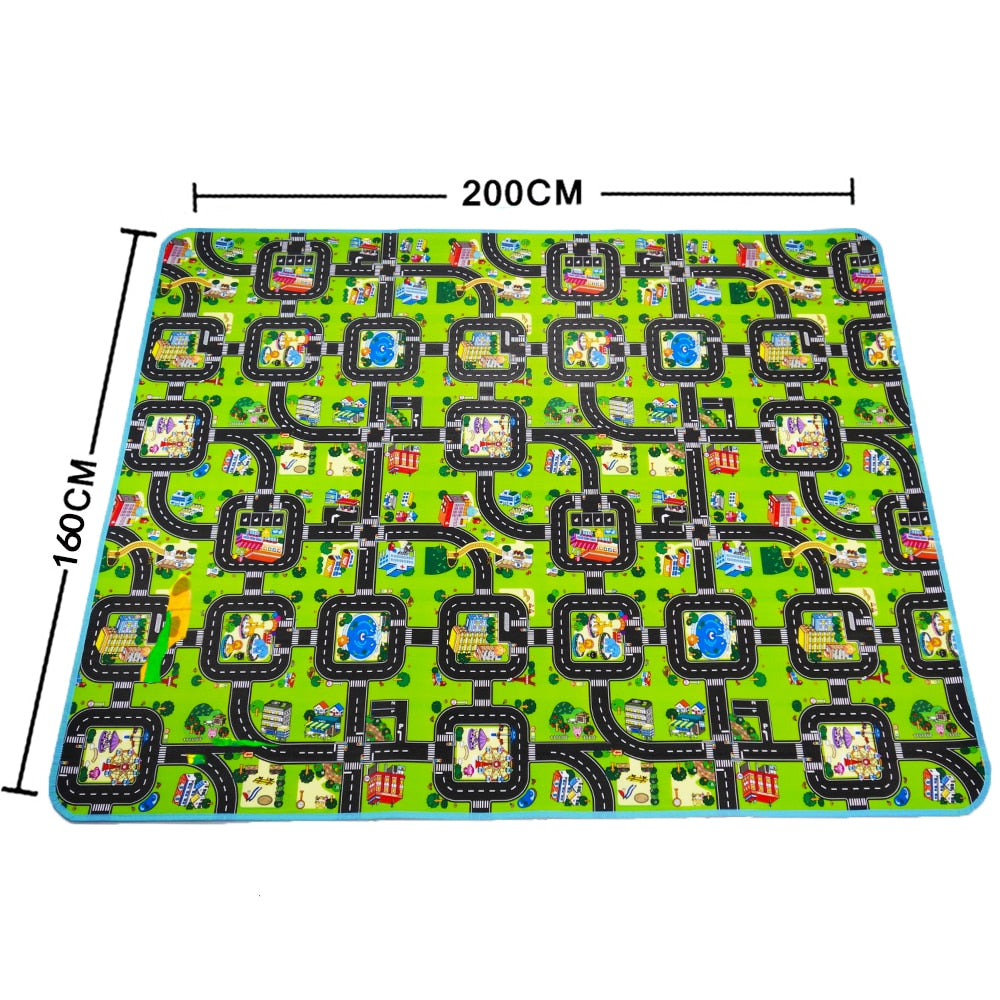 Kids Car Track Play Mat