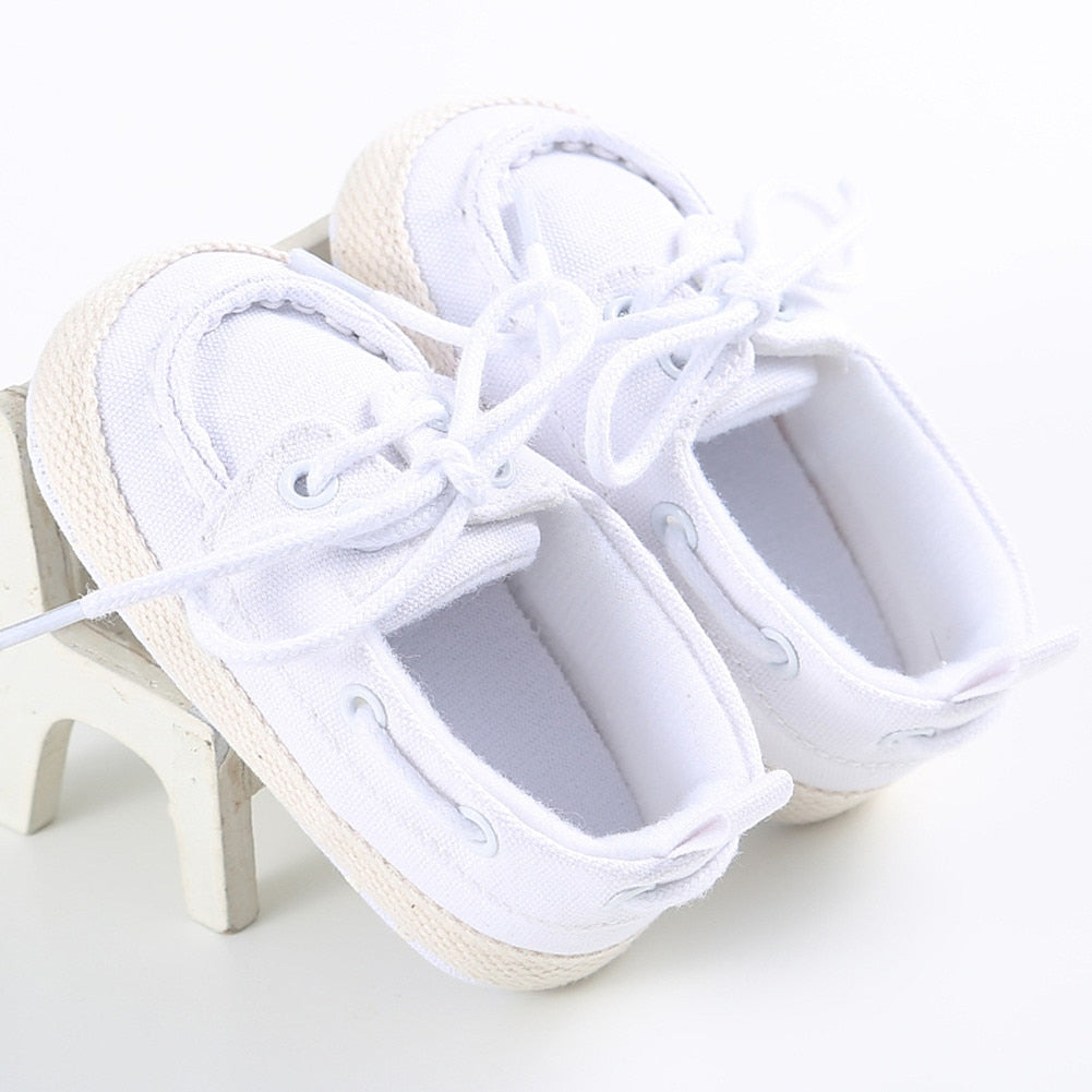 Baby Lace-Up Moccasins Soft Sole Infant Shoes
