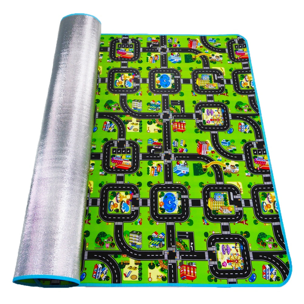 Kids Car Track Play Mat