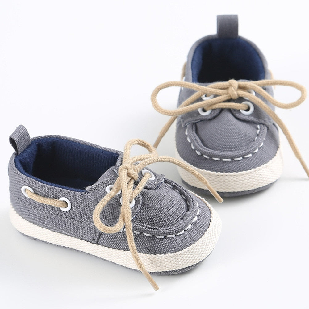 Baby Lace-Up Moccasins Soft Sole Infant Shoes