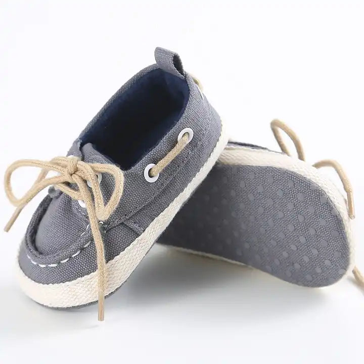 Baby Lace-Up Moccasins Soft Sole Infant Shoes