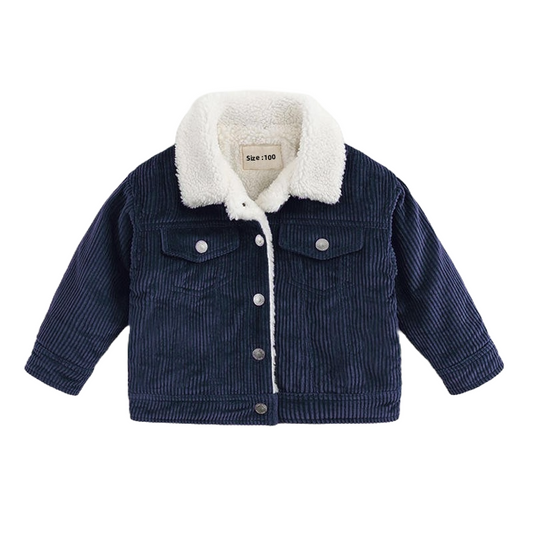 Sherpa Lined Denim Jacket for Women Warm Fleece Jean Coat