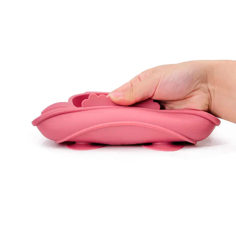 Baby Suction Plate Toddler Non Slip Feeding Dish Spill Proof Bowl
