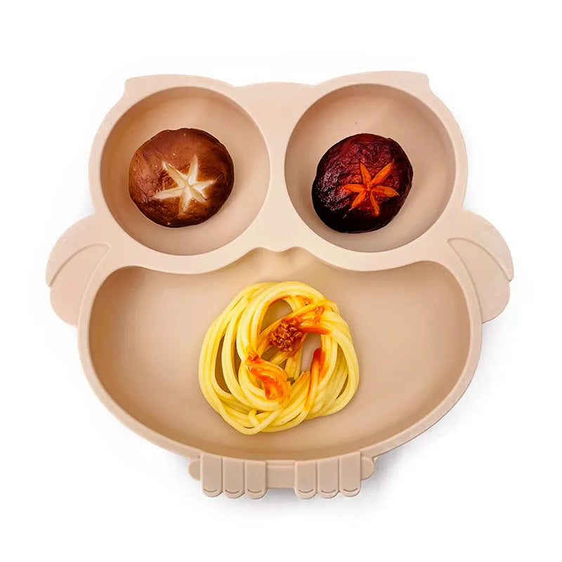 Baby Suction Plate Toddler Non Slip Feeding Dish Spill Proof Bowl