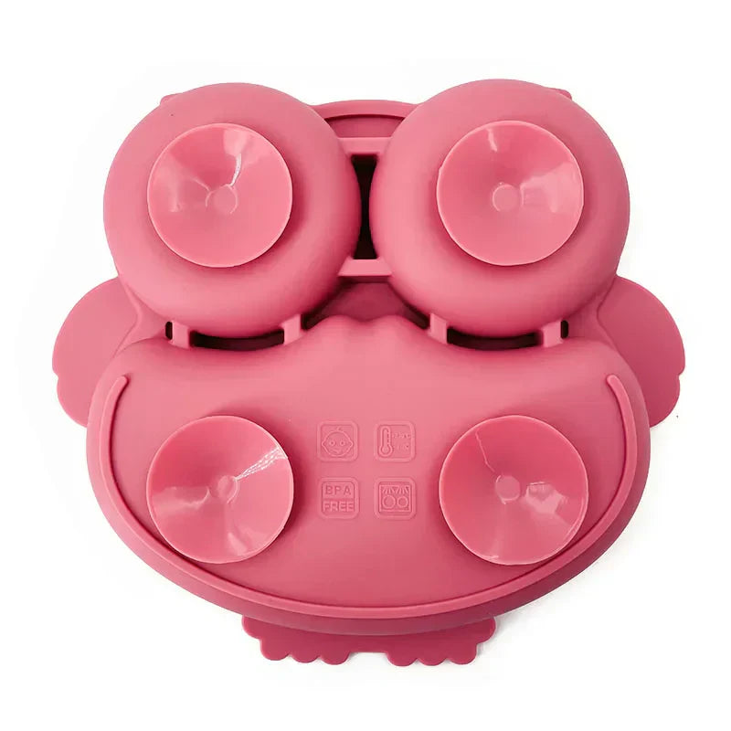 Baby Suction Plate Toddler Non Slip Feeding Dish Spill Proof Bowl