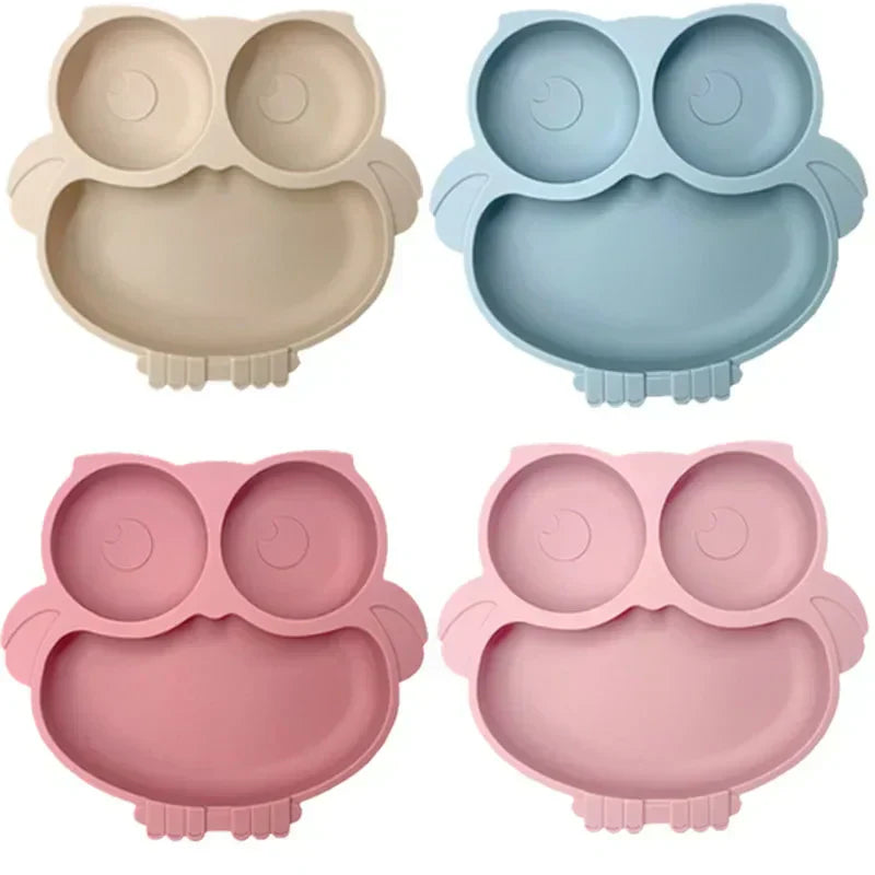 Baby Suction Plate Toddler Non Slip Feeding Dish Spill Proof Bowl