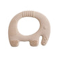 Baby Elephant Teething Ring Soft Silicone Teether Toy for Infants