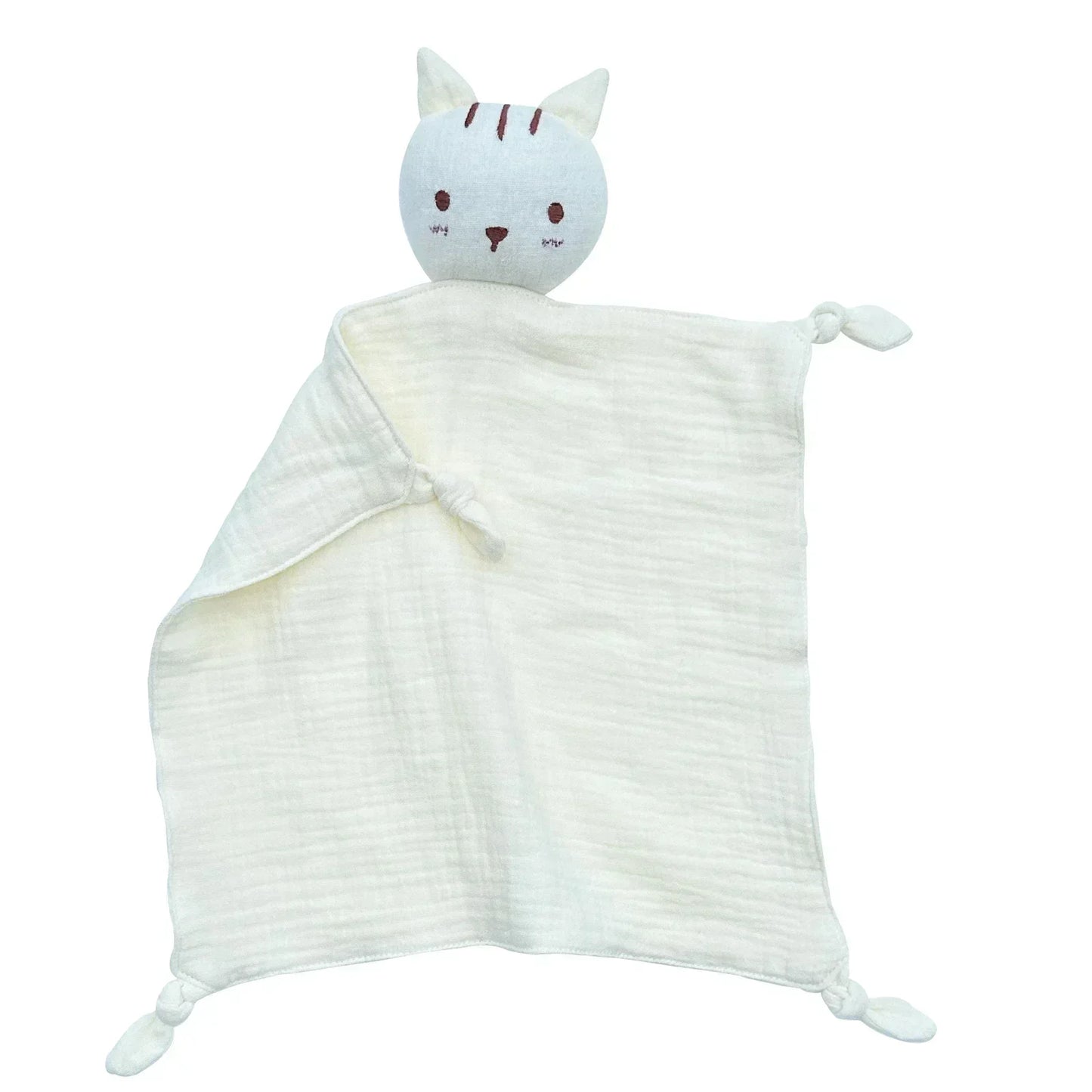 Baby Cat Lovey Plush Toy Security Blanket