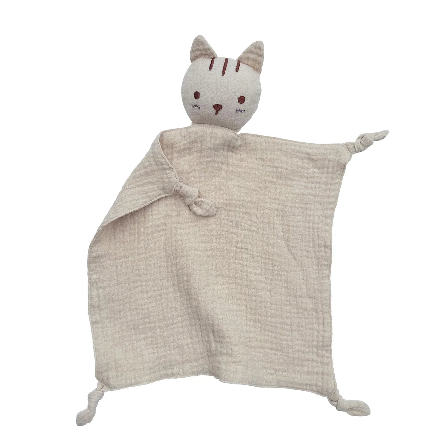 Baby Cat Lovey Plush Toy Security Blanket