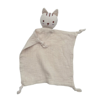 Baby Cat Lovey Plush Toy Security Blanket