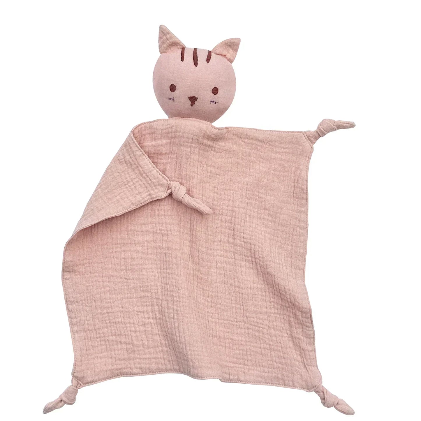Baby Cat Lovey Plush Toy Security Blanket