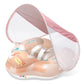 Baby Inflatable Swim Ring with Sun Shade Baby Float Adjustable Baby Pool Float