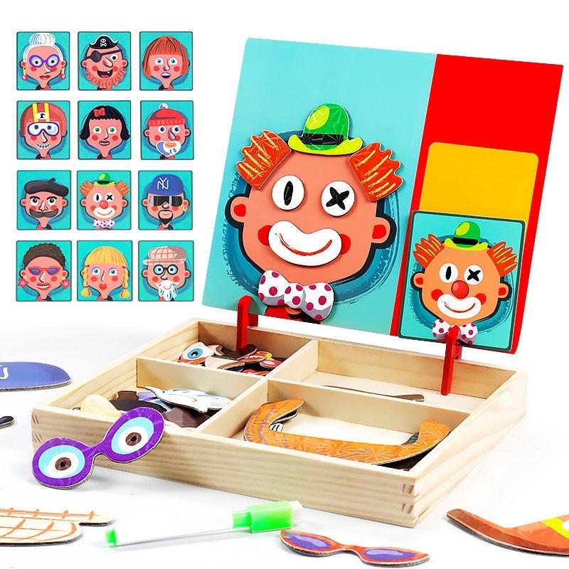 Montessori Magnetic Puzzle for Kids Educational Learning Toy