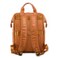 Vintage Leather Diaper Bag Backpack for Moms and Dads