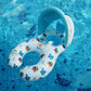 White Baby Sunshade Float Ring with UV Protection
