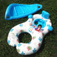 White Baby Sunshade Float Ring with UV Protection