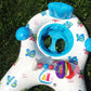 White Baby Sunshade Float Ring with UV Protection